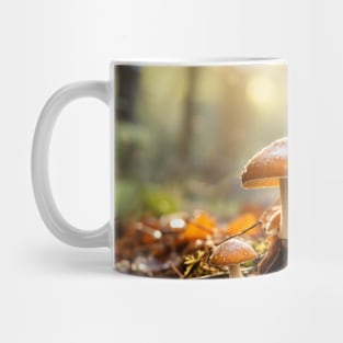 Mushroom Forest Nature Serene Tranquil Mug